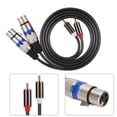 thumbnail image 4 of Adapter Line,Dual for RCA Male Audio Line RC Ato XLR Cable Masterfully Created, 4 of 9