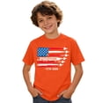 thumbnail image 1 of SUXIAN Chemises d'Uniforme pour Enfants T-Shirt Graphique Décontracté pour Enfants Haut à Manches Courtes Col Ras du Cou pour Garçons et Filles Mélange Idéal pour –13 Imprimé Col Ras du Cou Hauts d'Été pour Enfants Orange 6-7 Ans, 1 of 4