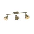 thumbnail image 4 of Golden Lighting Duncan - Three Light Semi-Flush Mount, Aged Brass Finish with Blue Shade, 4 of 5