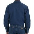 thumbnail image 5 of MS70119 Wrangler Dark Denim Snap Work Shirt, 5 of 5