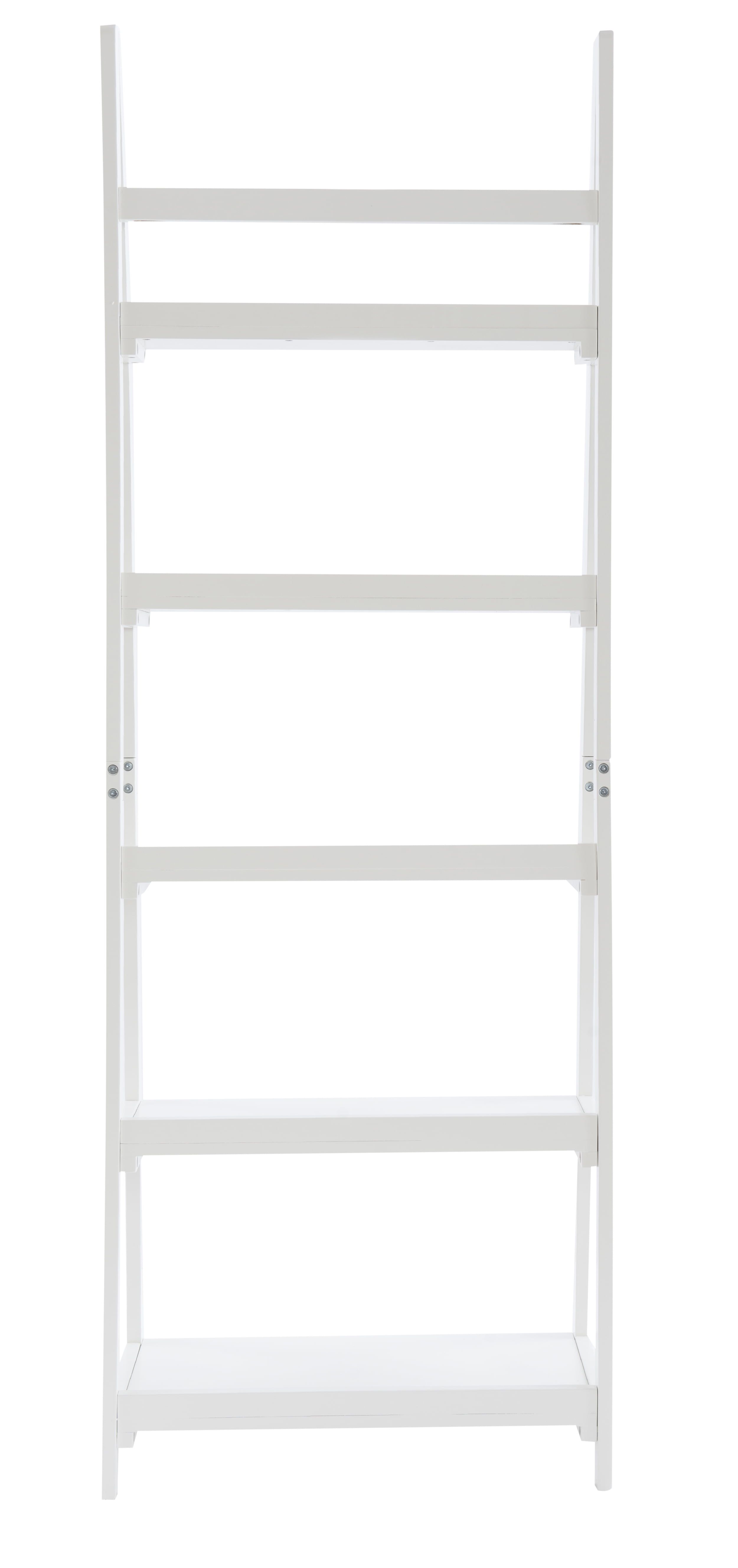 Linon Ashville 5-Tier Ladder Bookcase, White