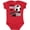 Red, variant on Inktastic Little Brother and Biggest Fan Soccer Player Boys Baby Bodysuit