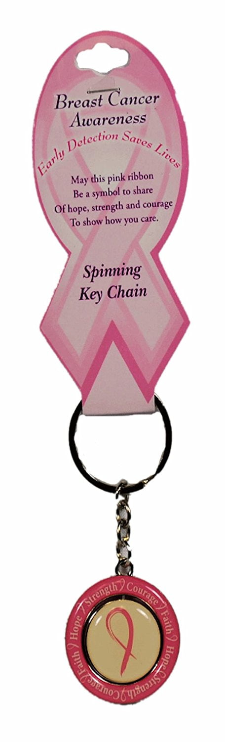 Breast Cancer Awareness Pom Pom Key Chain