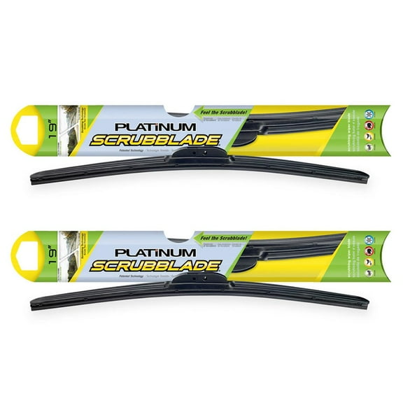 For Ford Custom Mitsubishi Montero Scrubblade Platinum Wiper Blade Set - BuyAutoParts
