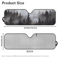 thumbnail image 6 of Uorisanigo Windshield Sun Shade for Jeep Wrangler Rubicon Sahara TJ JK JKU 2 Door & 4 Door, Aluminum Foil Tie-Dye Forest Front Window Sun Visor Blocks UV Rays Foldable Sunshade, 6 of 7