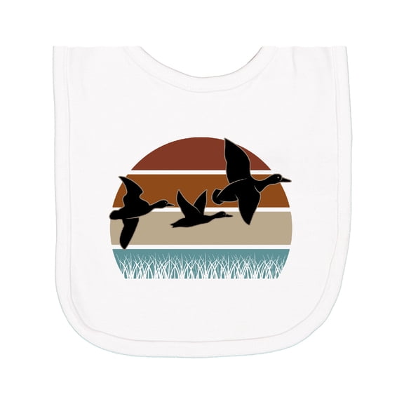 Inktastic Duck Hunting Retro Sunset Hunter Newborn Bib