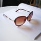 thumbnail image 5 of Gafas de sol de mujer jinwen Gafas de marco grande Marron oscuro, 5 of 7