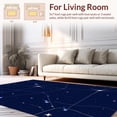 thumbnail image 2 of ODIKA 5'x7' Machine Washable Non-Slip Area Rug, Celestial Constellation Cosmic Night Sky Stargazer Dreamscape High Traffic Rug with Pad, Blue, 454349, 2 of 8