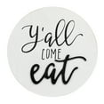 thumbnail image 6 of Creative Co-Op "Y'all Come Eat" Square Pine Wood Wall Décor, 6 of 8