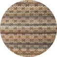 thumbnail image 1 of Ahgly Company Indoor Round Abstract Brown Abstract Area Rugs, 8' Round, 1 of 6