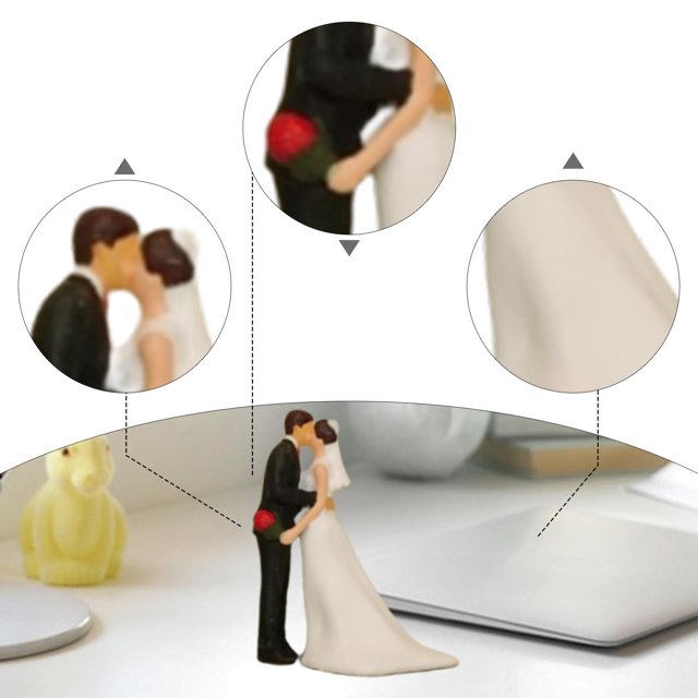 Figuras en miniatura 1:64 Figuras de escenas en miniatura Colecciones de bodas Fotografía Beso