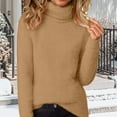 thumbnail image 7 of ylioge Fleece Sweaters for Women Plus Size S-5X Turtleneck Sweatshirts Womens Casual Solid Color Long Sleeve Pullover Knitted Thermal Sweater Tops, 7 of 7
