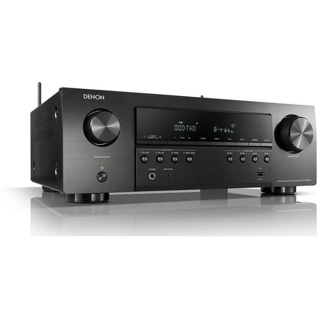 Denon - AVR-S650H Audio Video Receiver, 5.2 Channel (150W X 5) 4K UHD Home Theater Surround Sound (2019) | Streaming - Black
