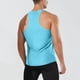 thumbnail image 5 of Camiseta sin mangas con cuello en V para hombre, color liso, informal, de verano, para fitness, sin mangas, para hacer ejercicio, correr, entrenar, chaleco transpirable de poliéster para hombre., 5 of 9