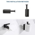 thumbnail image 5 of Toilet Paper Holder Self Adhesive,No Drilling Stainless Steel Rustproof Adhesive Toilet Roll Holder,Black, 5 of 6