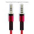 thumbnail image 3 of Cable de audio AUX con control de volumen de micrófono Cable de audio para Audífonos (AUX rojo) Sywqhk Para estrenar, 3 of 8