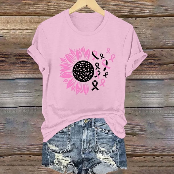 Fiudx Camisetas para Mujer Blusa de Manga Corta con Estampado de Moda para Mujer, Divertida Camiseta con Cuello Redondo