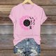 thumbnail image 3 of Blusas de Manga Corta para las Mujeres Divertida Impresión Cuello Redondo Camiseta Vintage, Blusas de Primavera para las Mujeres, 3 of 4