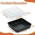Walchoice Nonstick 8x8 inch Square Baking Pan with Lid, Stainless Steel Deep Sides, RustFree