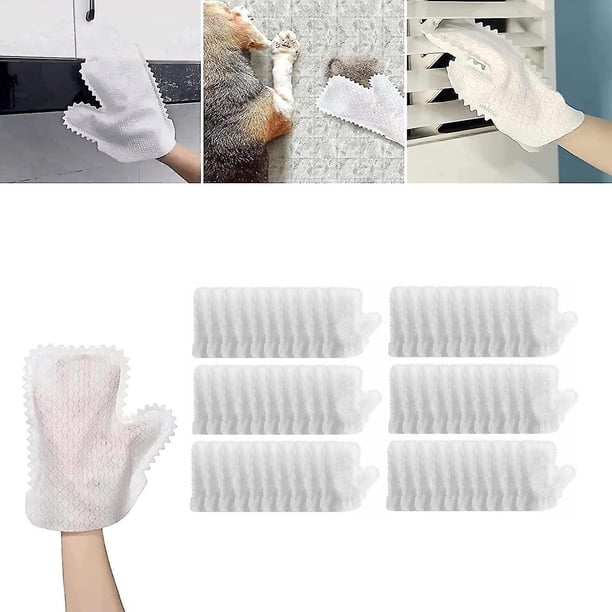 2022 nuevos guantes caseros del retiro del polvo de la desinfección, guantes del plumero de la limpieza de la escala de pescados de la microfibra