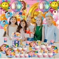 thumbnail image 6 of Ms Rachel 16th Tableware Balloons Cake Toppers Backdrop Banner Supplies Party Decor Plates Decorations, 6 of 7