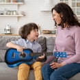 thumbnail image 4 of Guitarra acústica para niños 23 Inch: Guitarra inicial para principiantes Guitarra acústica Instrumento de guitarra 6 cuerdas azul, 4 of 7
