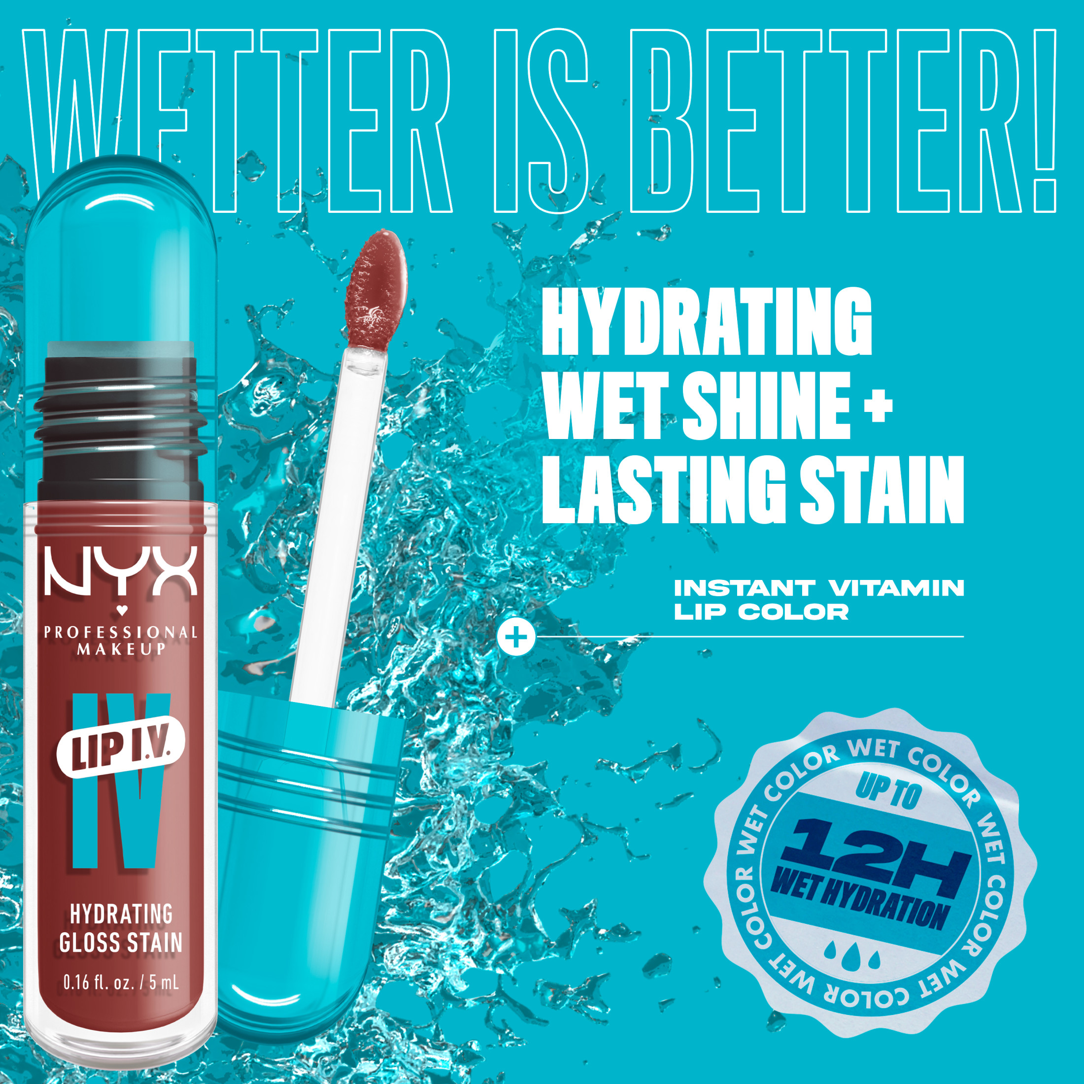NYX Professional Makeup Lip IV Hydrating Lip Gloss Stain photo 4