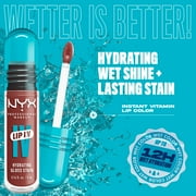 NYX Professional Makeup Lip IV Hydrating Lip Gloss Stain with Coconut Water, Hydra Honey, 0.16 fl oz