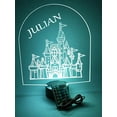 thumbnail image 6 of Fancy Princess Queen Castle Fortress Tower Royalty Fairy Night Light Up Lamp LED Personalized Any Name Custom Desk Table Lamp - It's Wow, with Remote 16 Colors Changing, Free Engraving, Great Gift, 6 of 10