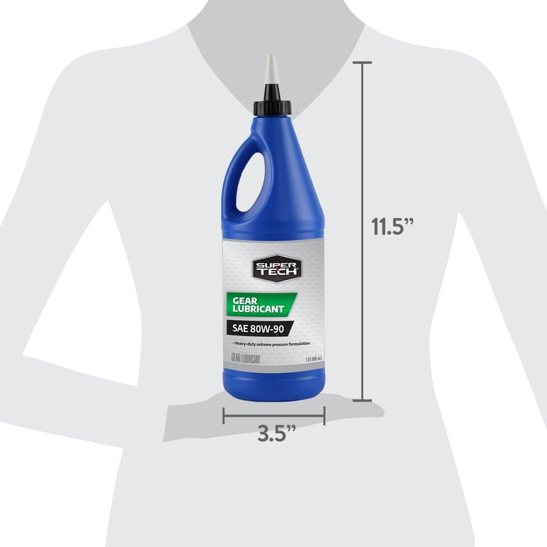 Super Tech Gear Lubricant SAE 80W-90, 1 Quart High-Performance