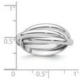 thumbnail image 4 of 14k White Gold Polished Rolling Ring Size 4.5, 4 of 6