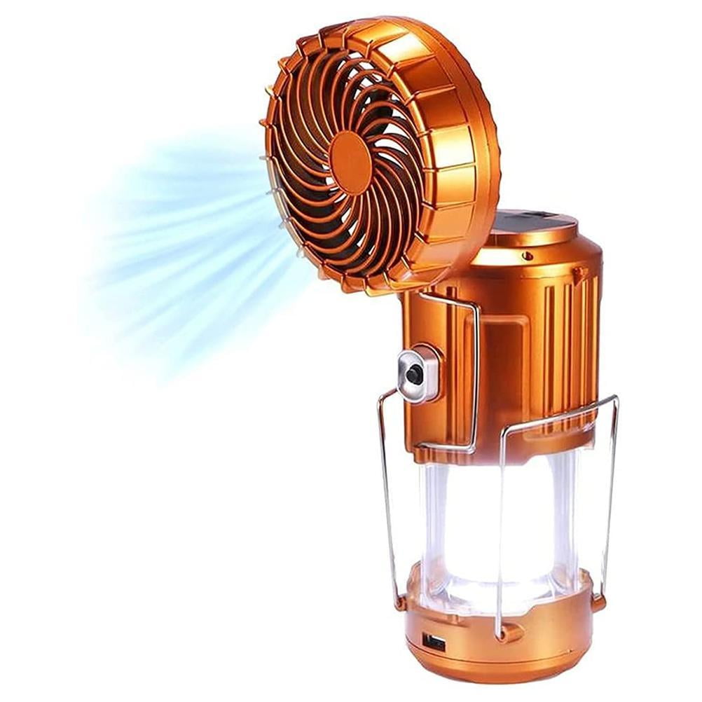 Outdoor LED Camping Lantern with Fan Electric Stretch Switch Camping