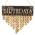 thumbnail image 4 of 2 Uds., Cumpleaños Familiares, Recordatorio de , Calendario, licencia, Tablero Colgante de MDF, Letrero Gloria Placa de recordatorio de madera vintage, 4 of 8