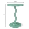 thumbnail image 6 of Mainstays Kids Wood Wavy Nightstand Side Table, Frosty Spruce, 6 of 6