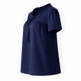 thumbnail image 3 of Blusa George para Mujer, Manga Corta Marino Talla Ch, 3 of 4