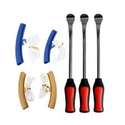 7pcs/Set Motorbike Cycling Tyre Lever Tire Spoon Repair Opener Breaker Tool Bike Tire Removal Tools Pry Bar Stick Tire with Rim Protector Sheaths