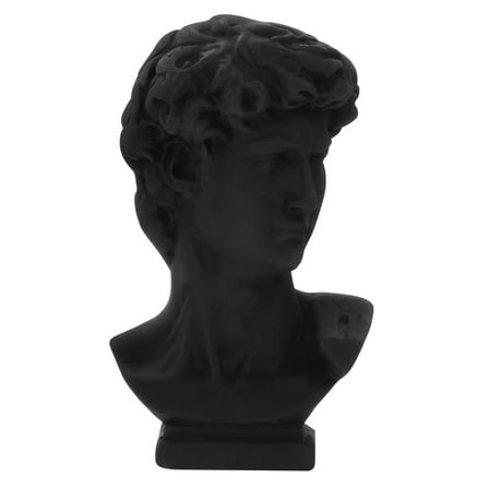 MLINS Tabletop Decor Bust Mini Resin Statue 6.80X4.00X3.50CM Black