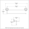thumbnail image 3 of Prestige Regal Collection Paper Towel Holder with Glass Shelf - Oil Rubbed Bronze / 22 Inch, 3 of 3