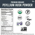 thumbnail image 6 of Viva Naturals Organic Psyllium Husk Powder, 10 oz-Finely Ground, Unflavored, Gluten-Free, Vegan, Keto and Paleo, 6 of 8