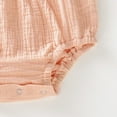 thumbnail image 6 of Newborn Baby Girl Romper Ruffle Sleeve Jumpsuit Baby Girl Bodysuit Infant Girl Summer Clothes Pink 0-3 Months, 6 of 6