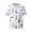Nautical Lighthouse Sailboat, variant on Oil Paintings of Elephants Men's Loose Fit Cuban Collar Short-Sleeve Shirt with Button-down and Chest Pocket for Everyday Wear Outings - X-Large