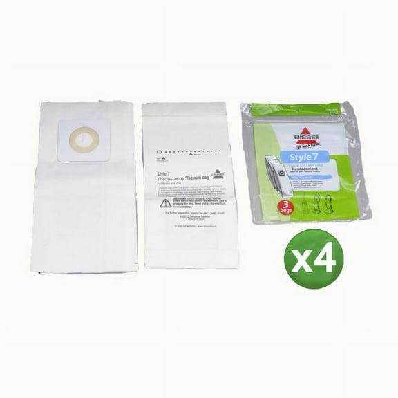Replacement Part For Bissell 3537, 3530, 46E5, 71Y7 Upright Style-7 Vacuum Cleaner 12Bags