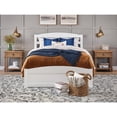thumbnail image 3 of AFI Warren Solid Wood Queen Bed with Footboard and USB Charger in White, 3 of 12