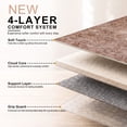 thumbnail image 5 of Lahome Large Washable Area Rug 10'x14', Brick Red Neutral Oriental Farmhouse Rugs for Living Room, Soft Non-Slip Low Pile Carpet for Bedroom Office Dining Room, Brick Red, 5 of 12