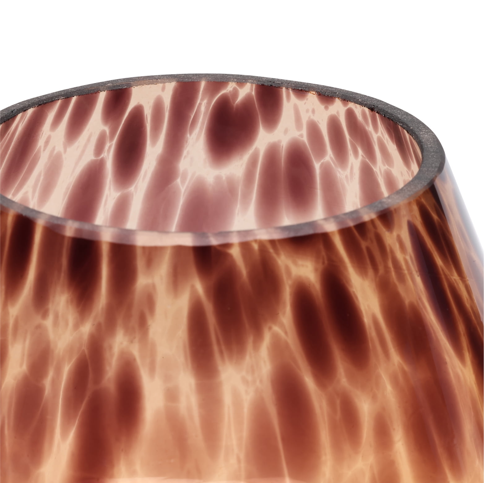 Urban Shop 8" Energy Efficient Brown Tortoise Glass Table Lamps Mushroom