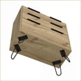 thumbnail image 5 of Dressers: Praga 3-Drawer Modern Dresser with Superior Top, Steel Hairpin Legs | Beige | Engineered Wood, 5 of 9