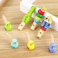 thumbnail image 3 of 7 Silbatos de Madera con Forma de Animales y Pájaros para Niños Pequeños - Juguetes Educativos Musicales - Regalos de Cumpleaños, 3 of 7