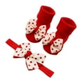 thumbnail image 2 of Ketyyh-chn99 Baby Socks Christmas Slipper Socks Cute Crew Socks Soft Socks Winter Warm Socks for Baby Girl Boy White,One Size, 2 of 5