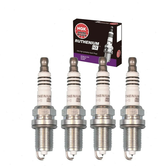 4 pc NGK Ruthenium HX Spark Plugs compatible with Subaru Legacy 2.2L 2.5L H4 1997-2012