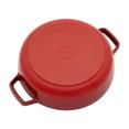 thumbnail image 3 of STAUB Braisers 2.5 L Cast Iron Round Braiser With Dragon Lid, Cherry, 3 of 7